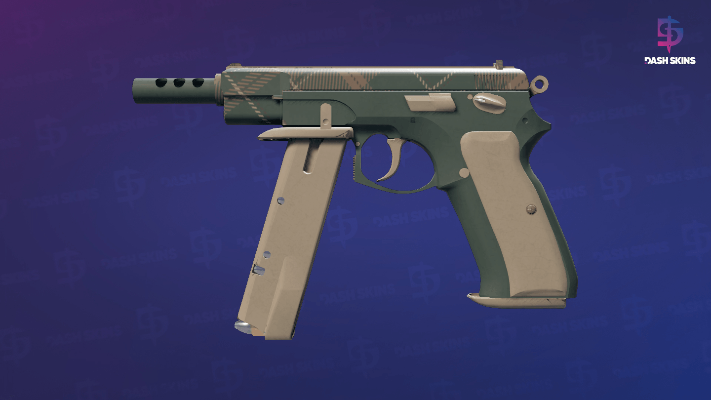 CZ75-Auto | Green Plaid (Factory New) Screenshot Playside