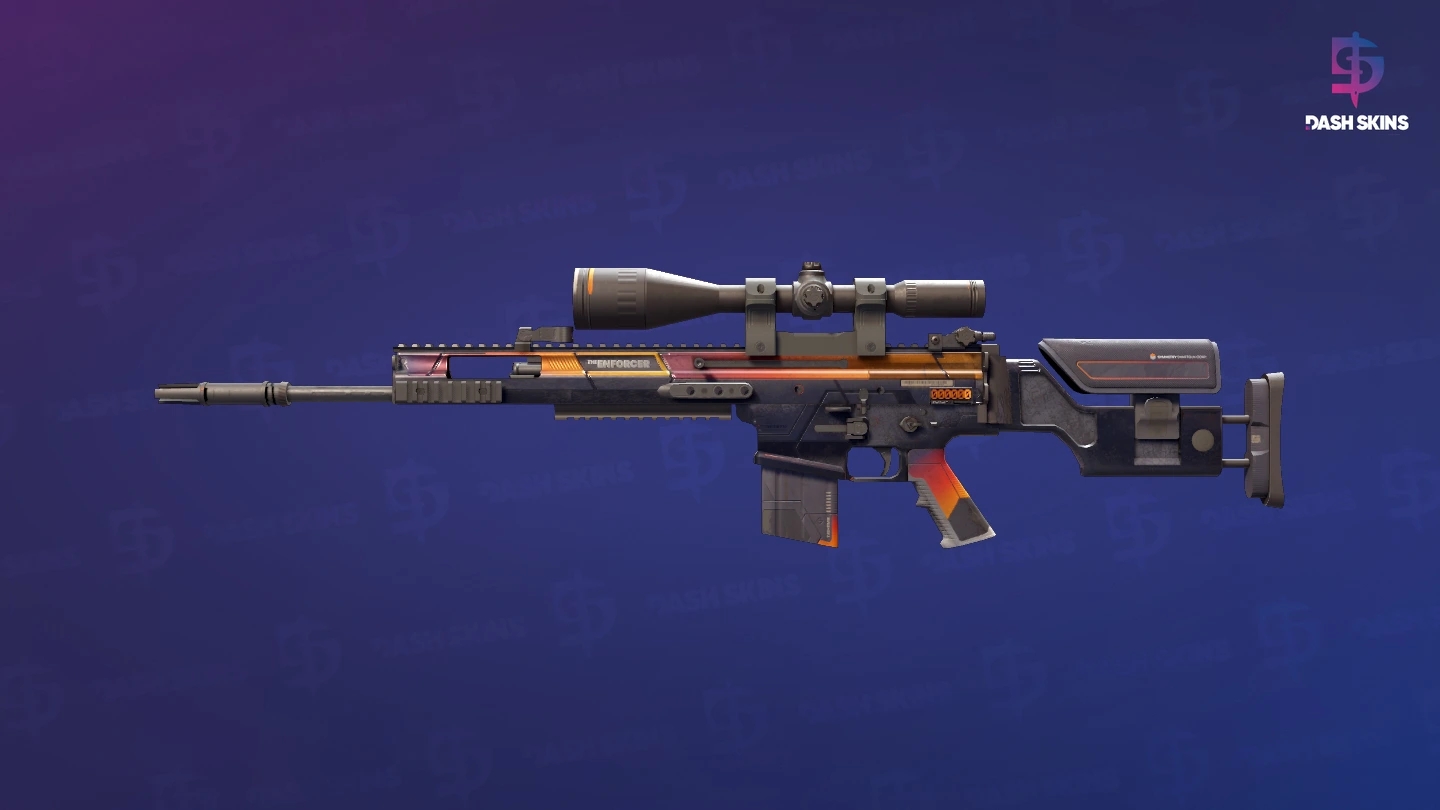StatTrak™ SCAR-20 | Enforcer (Battle-Scarred) Screenshot Playside