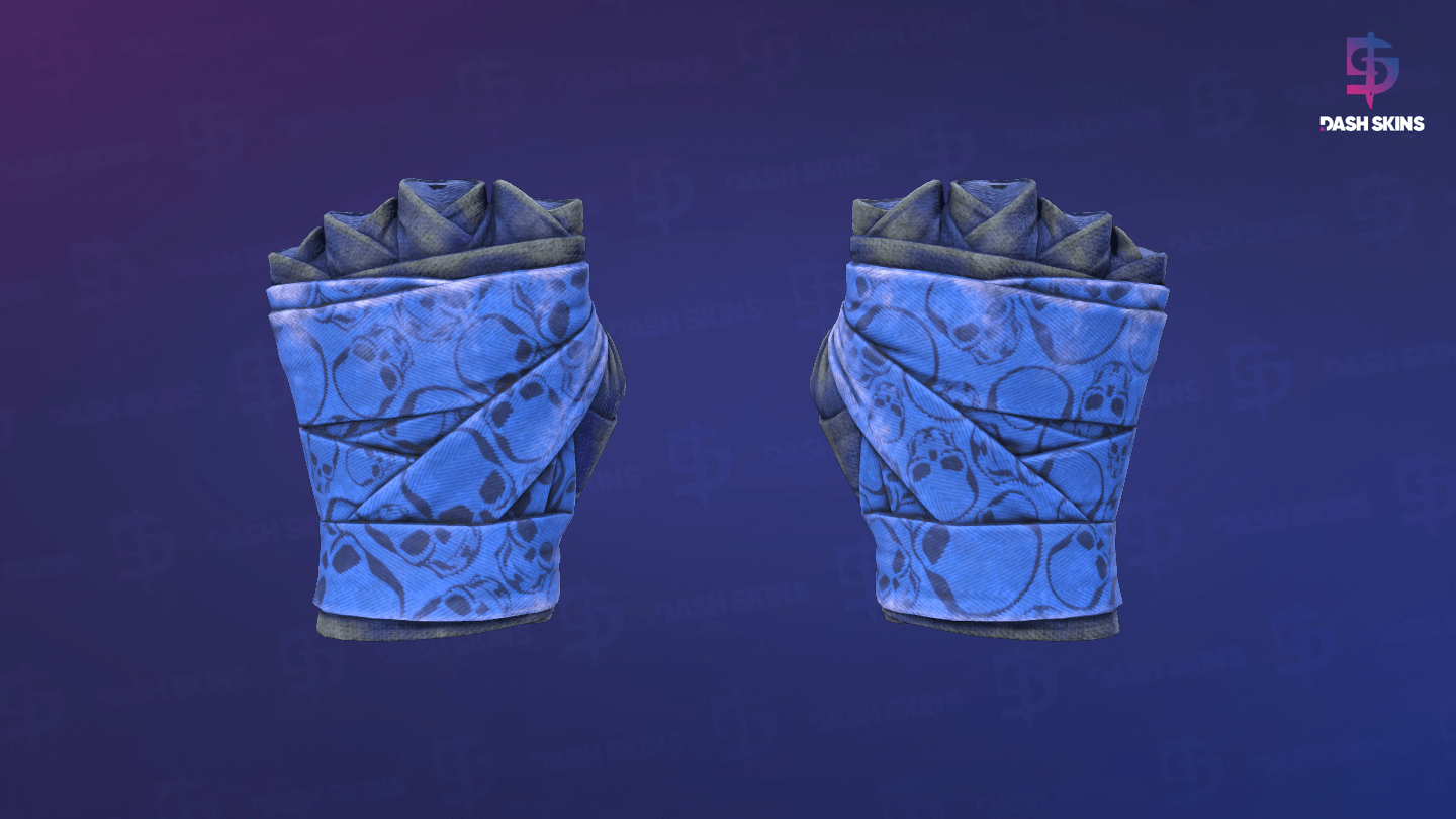 ★ Hand Wraps | Cobalt Skulls (Battle-Scarred) Screenshot Playside