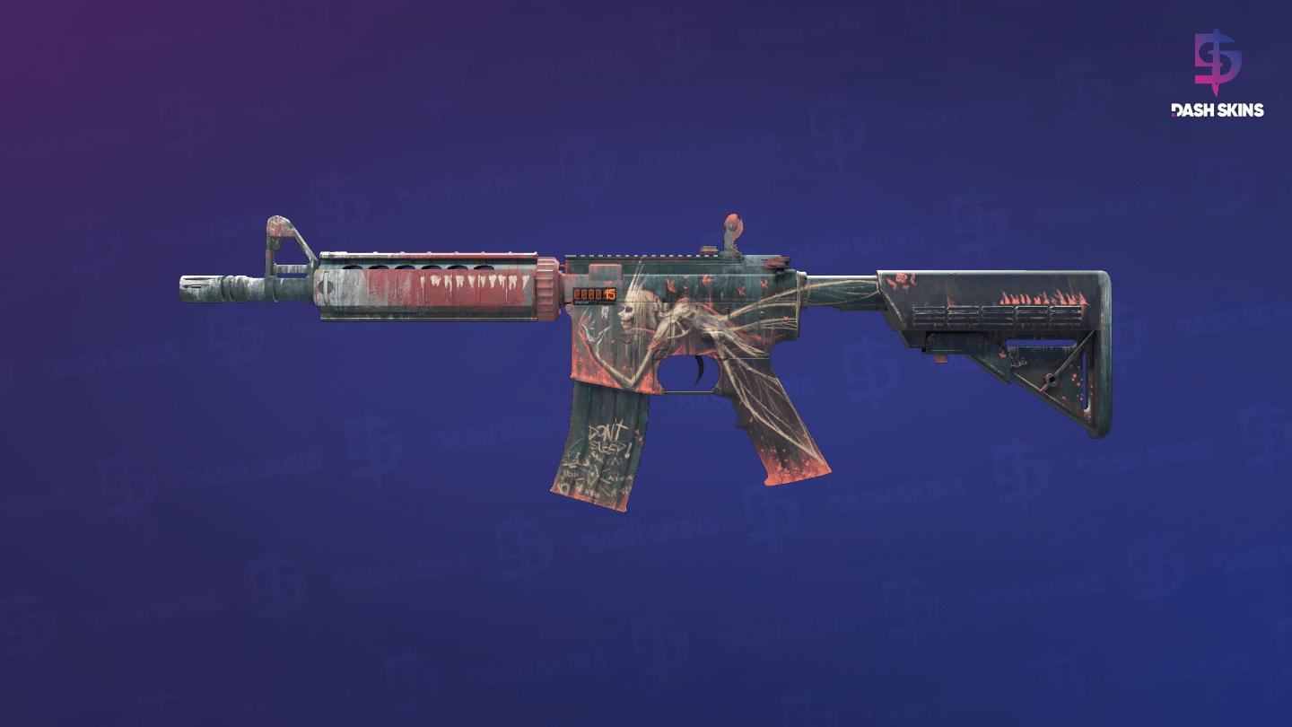 StatTrak™ M4A4 | Tooth Fairy (Minimal Wear) Screenshot Playside