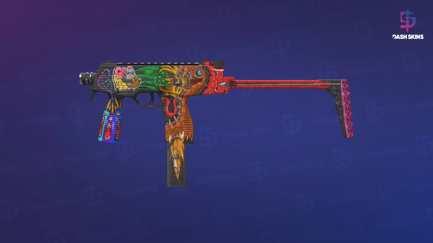 MP9 | Food Chain (Well-Worn) Screenshot Playside