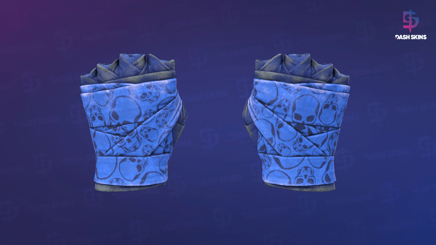★ Hand Wraps | Cobalt Skulls (Battle-Scarred) Screenshot Playside