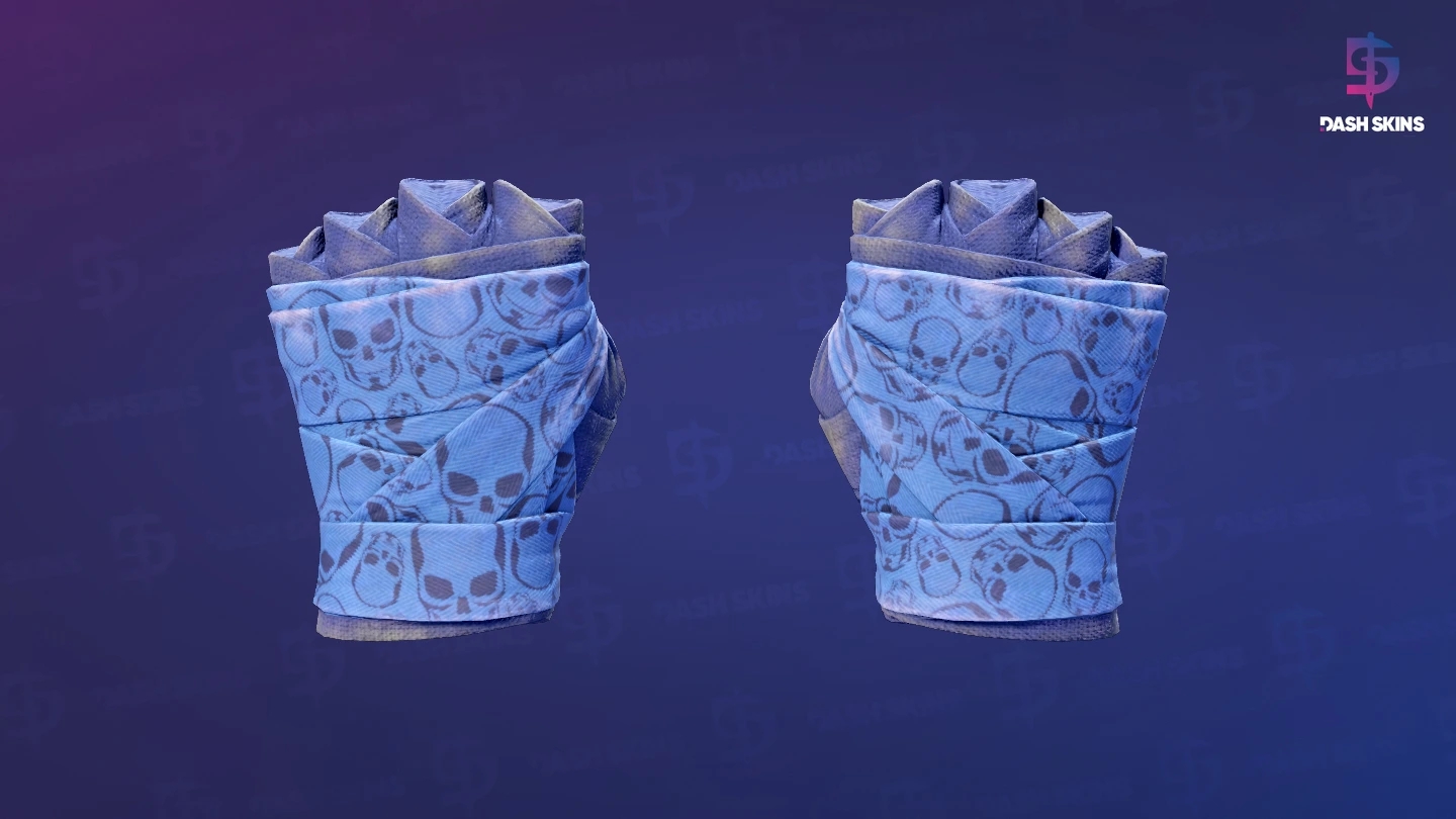 ★ Hand Wraps | Cobalt Skulls (Field-Tested) Screenshot Playside