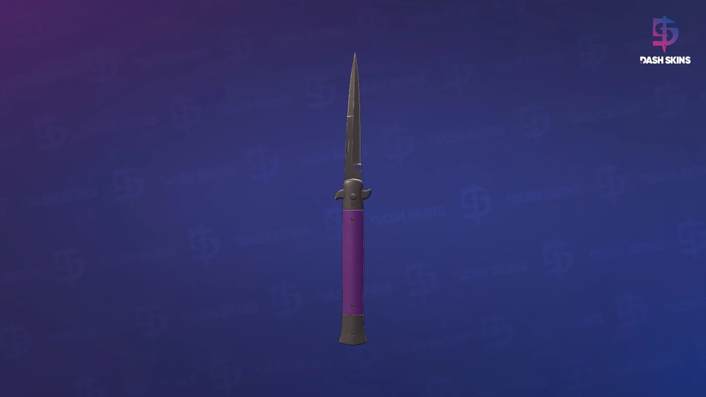 ★ Stiletto Knife | Ultraviolet (Field-Tested) Screenshot Playside