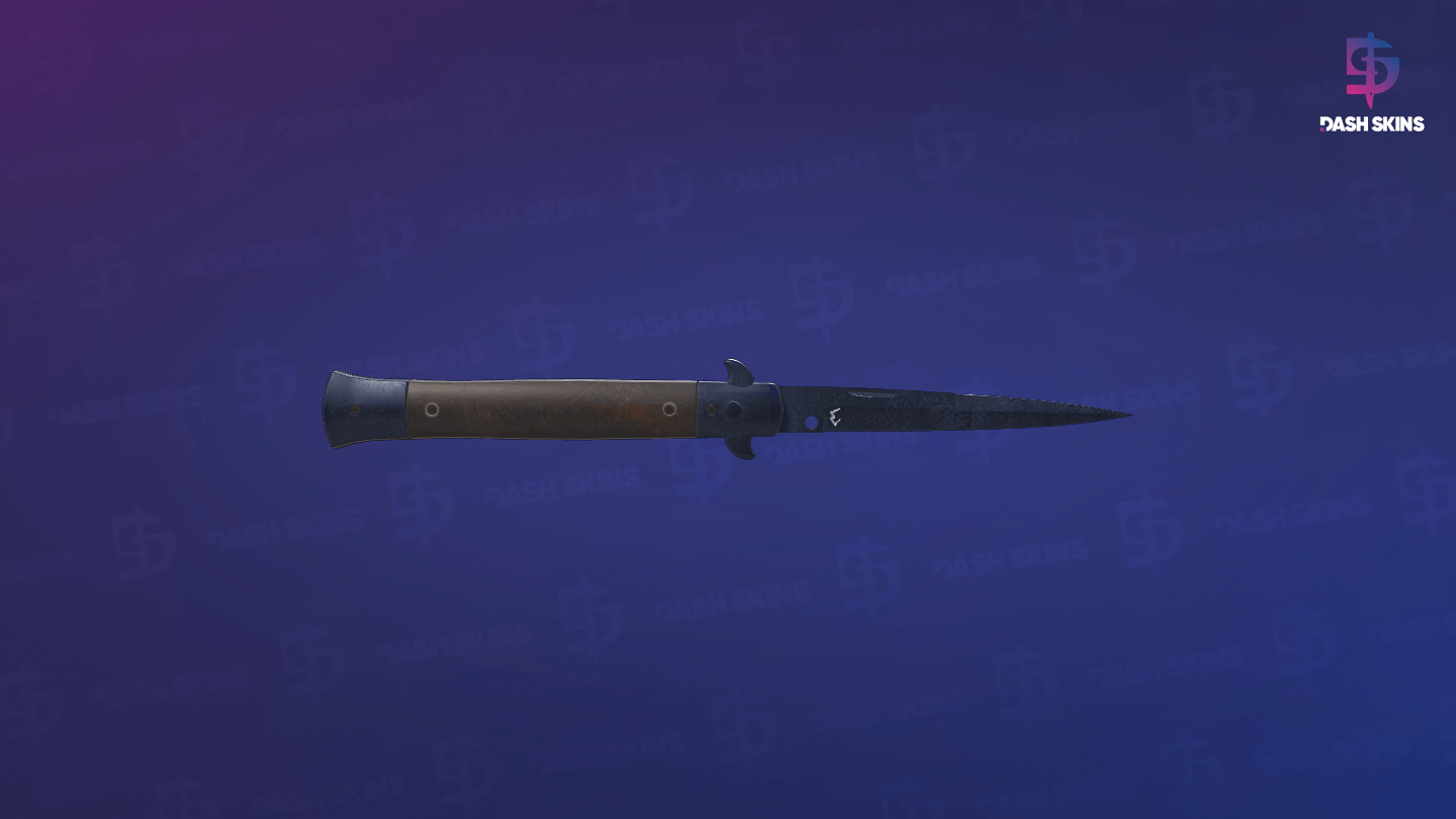 ★ StatTrak™ Stiletto Knife | Blue Steel (Battle-Scarred) Screenshot Playside