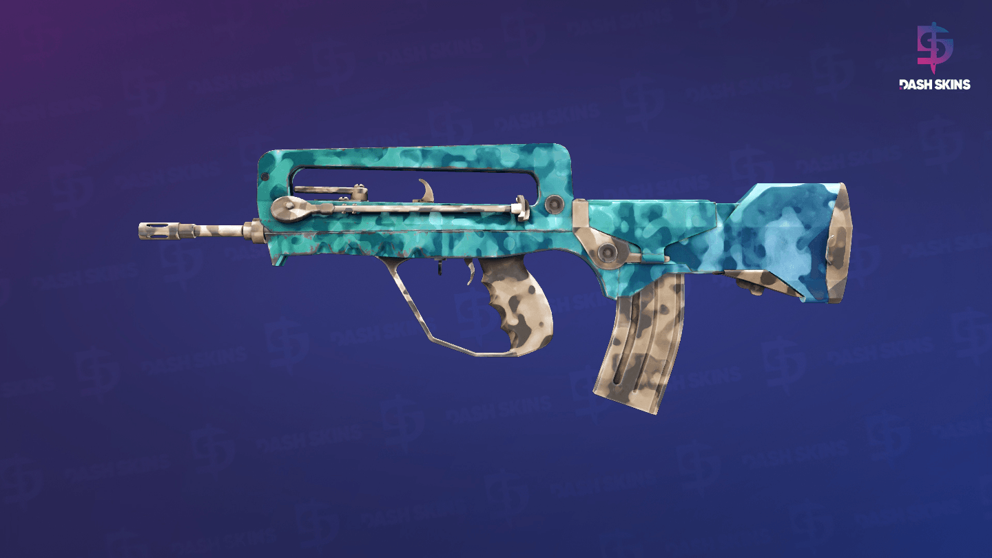 FAMAS | Waters of Nephthys (Field-Tested) Screenshot Playside