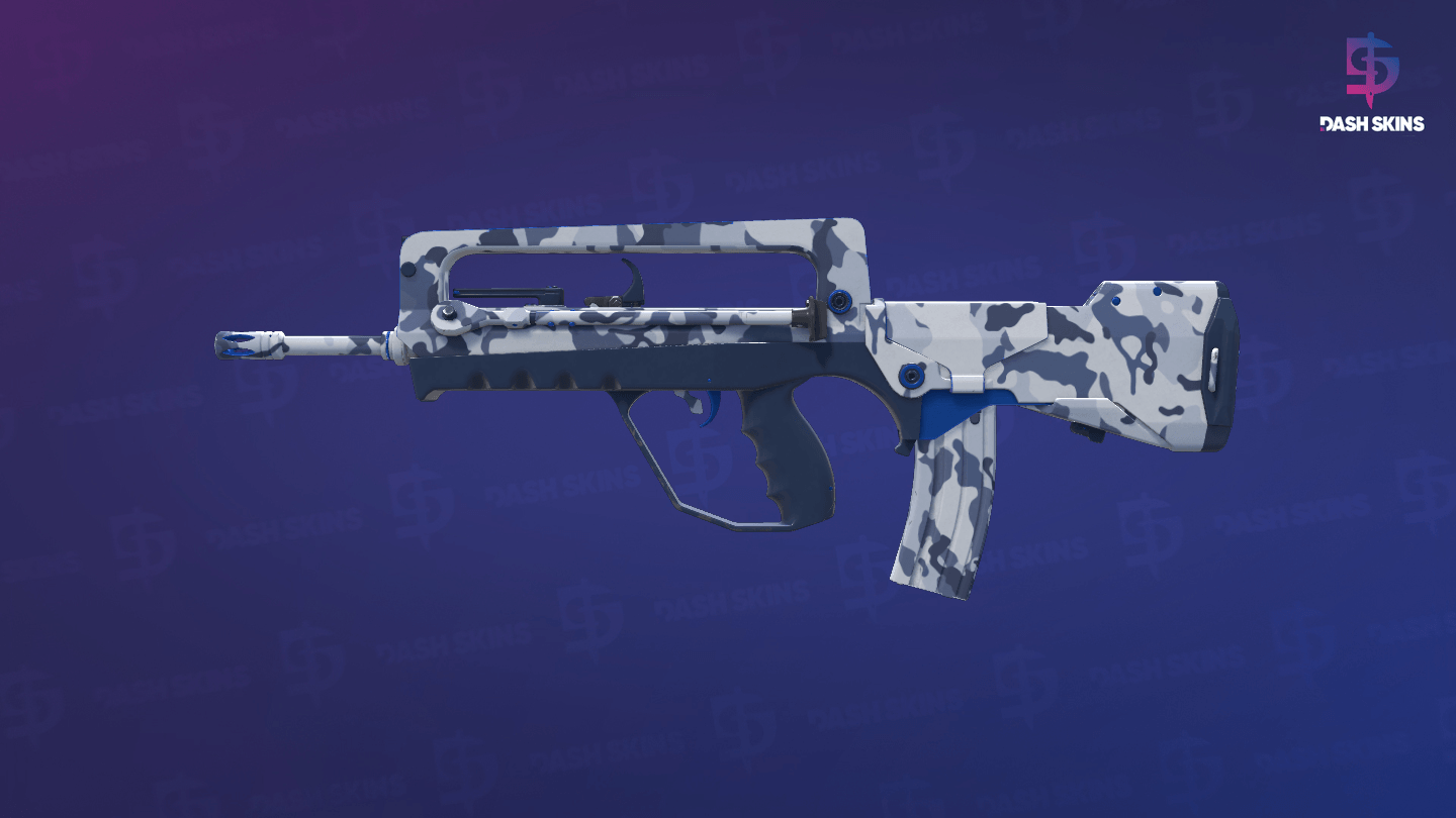 FAMAS | Yeti Camo (Minimal Wear) Screenshot Playside