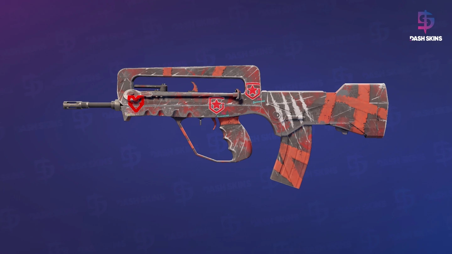 FAMAS | Survivor Z (Minimal Wear) Screenshot Playside