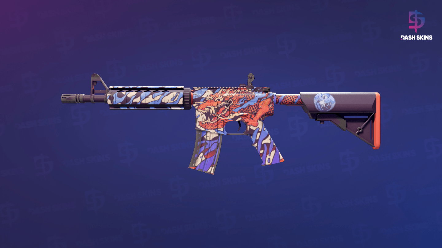 M4A4 | 龍王 (Dragon King) (Minimal Wear) Screenshot Playside