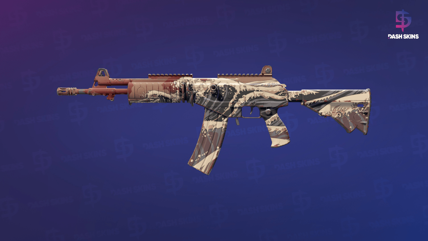Galil AR | Crimson Tsunami (Minimal Wear) Screenshot Playside