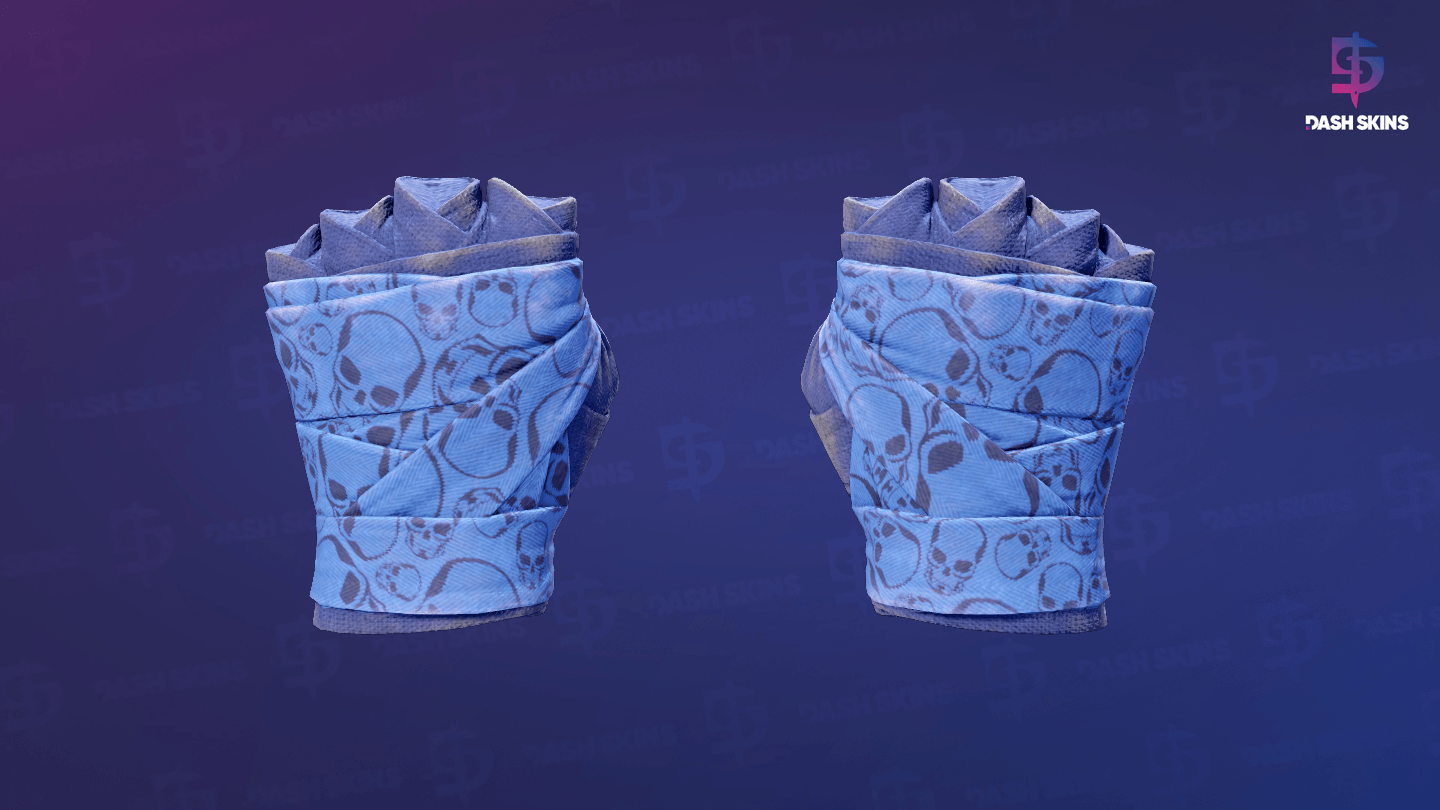 ★ Hand Wraps | Cobalt Skulls (Field-Tested) Screenshot Playside