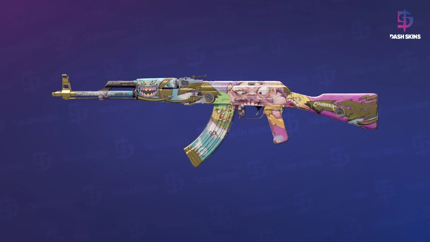 AK-47 | B the Monster (Battle-Scarred) Screenshot Playside