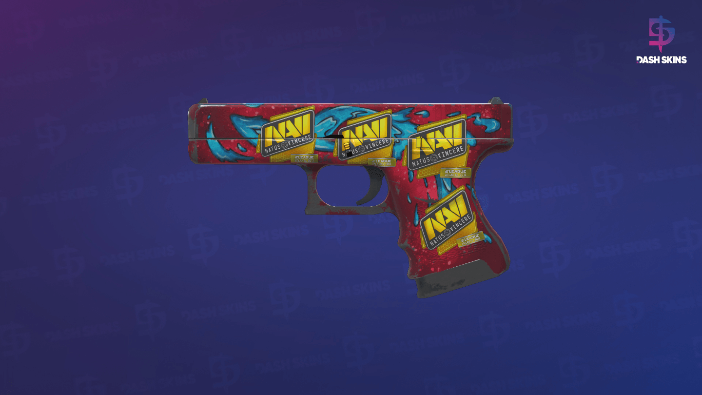 Glock-18 | Water Elemental (Well-Worn) Screenshot Playside