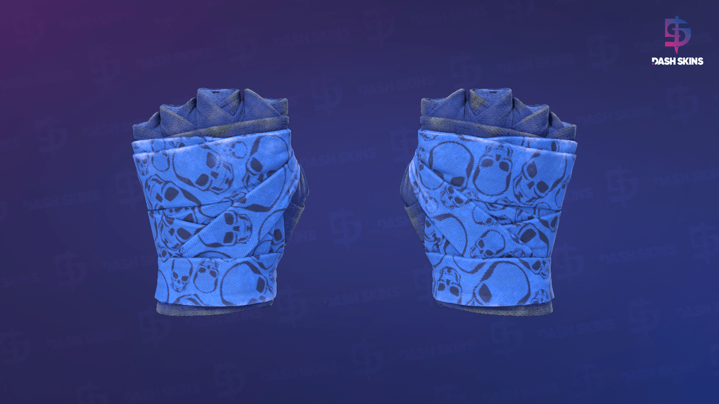 ★ Hand Wraps | Cobalt Skulls (Field-Tested) Screenshot Playside