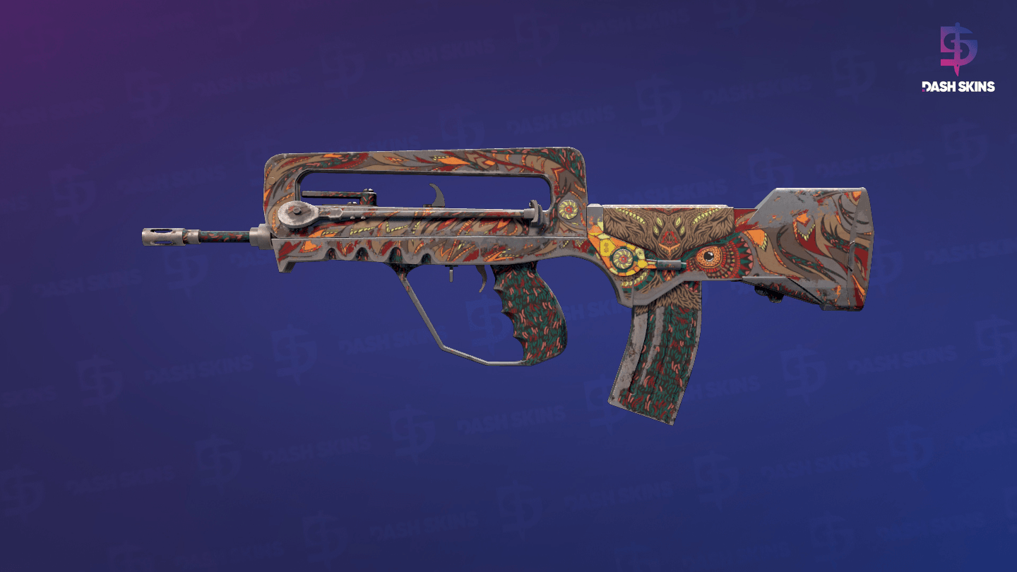 FAMAS | Eye of Athena (Battle-Scarred) Screenshot Playside