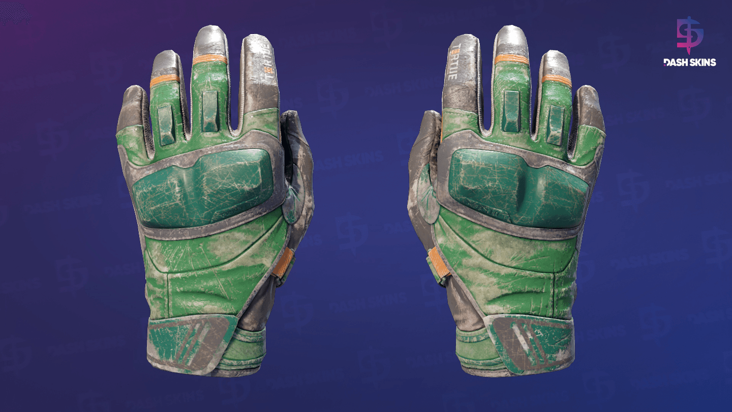 ★ Moto Gloves | Turtle (Battle-Scarred) Screenshot Playside