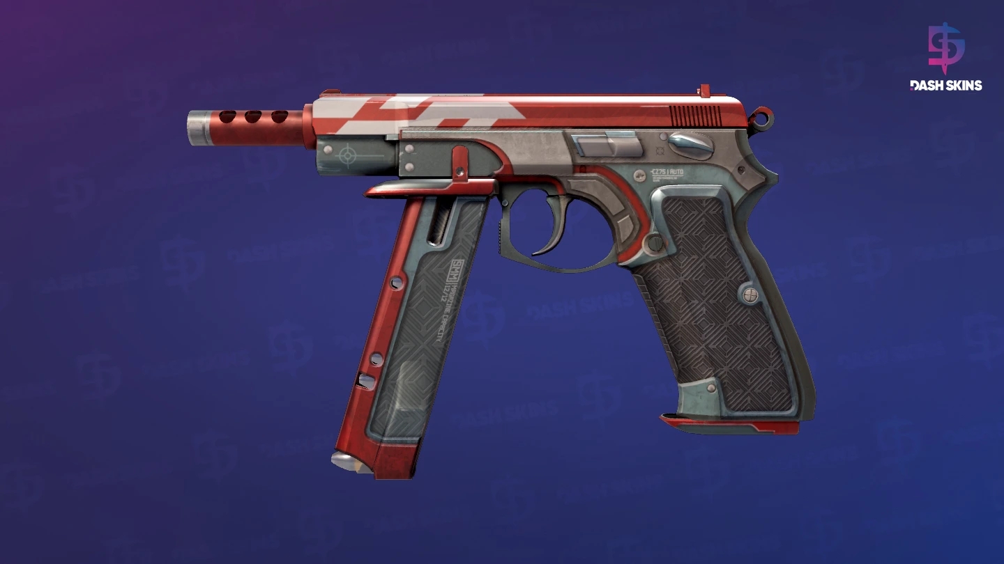 CZ75-Auto | Red Astor (Factory New) Screenshot Playside