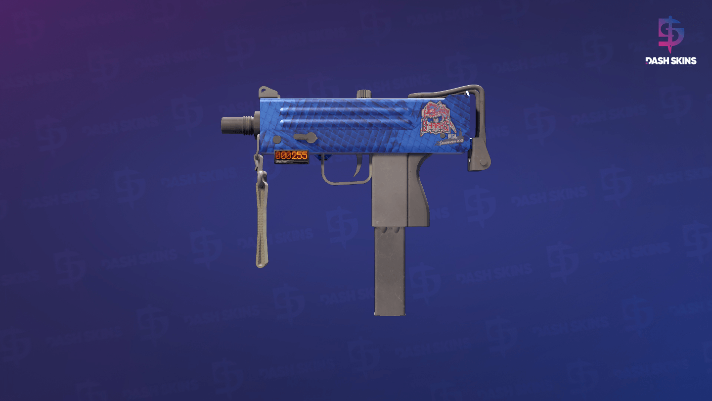 StatTrak™ MAC-10 | Lapis Gator (Minimal Wear) Screenshot Playside