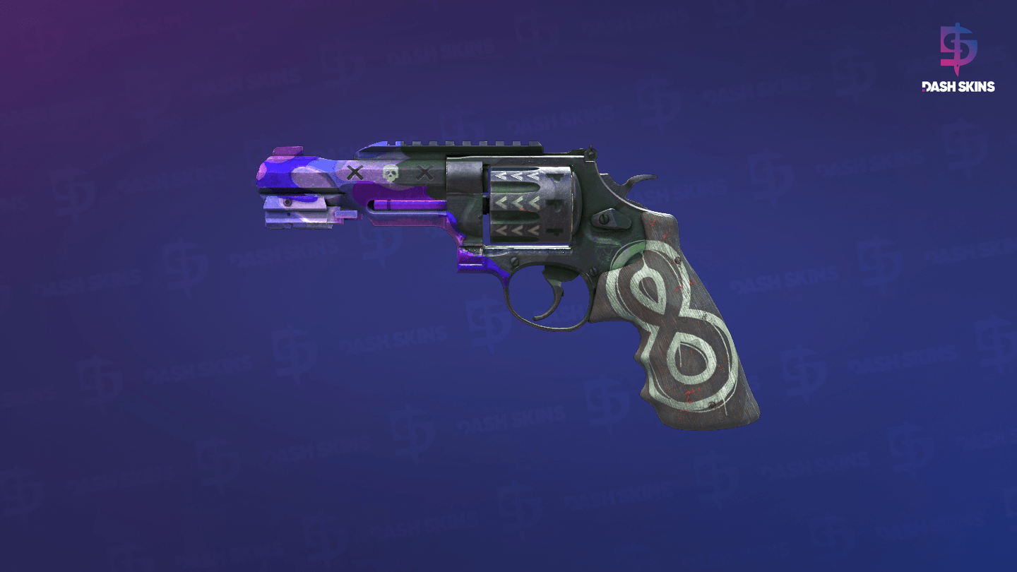 R8 Revolver | Crazy 8 (Well-Worn) Screenshot Playside