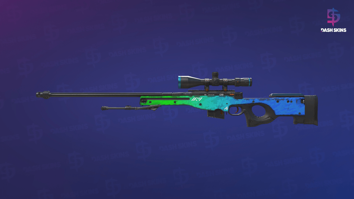 AWP | Ice Coaled (Well-Worn) Screenshot Playside
