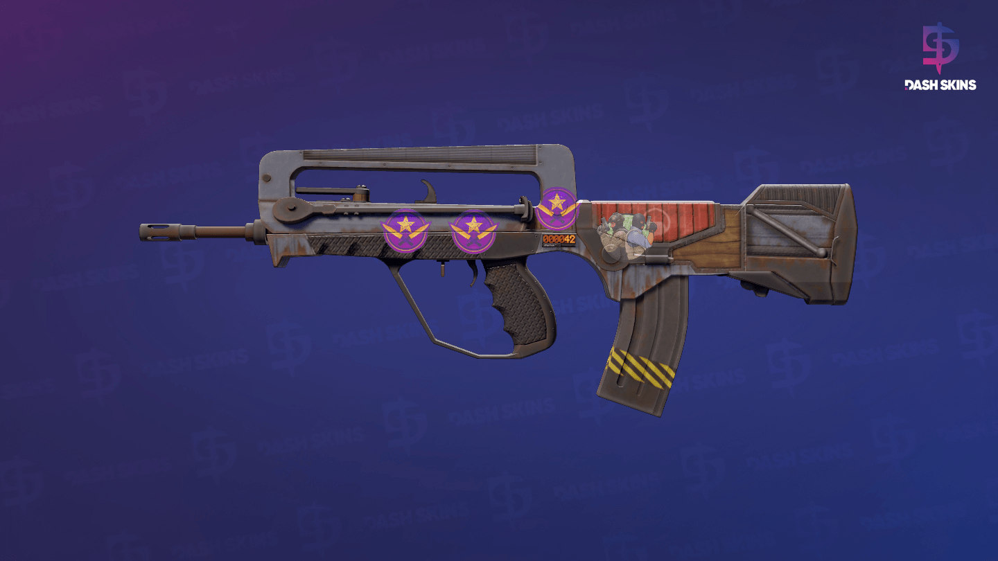 StatTrak™ FAMAS | Decommissioned (Minimal Wear) Screenshot Playside