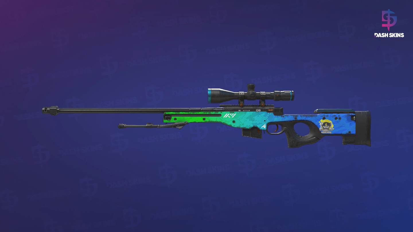 AWP | Ice Coaled (Well-Worn) Screenshot Playside