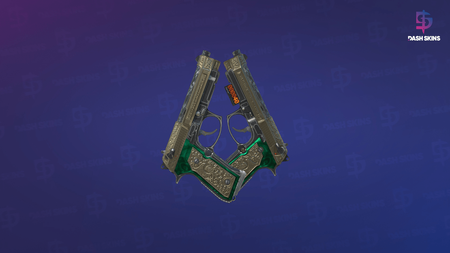 StatTrak™ Dual Berettas | Royal Consorts (Field-Tested) Screenshot Playside