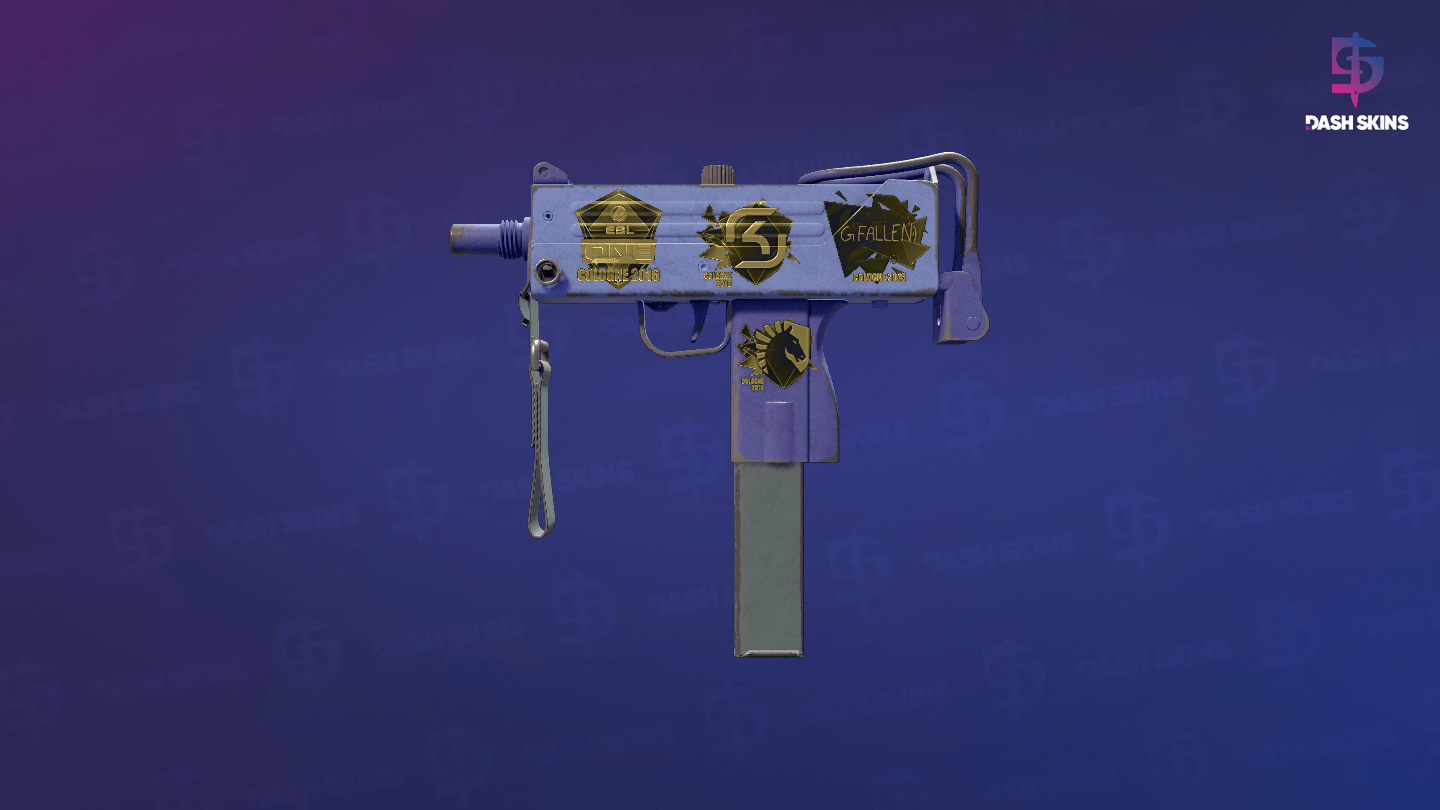 Souvenir MAC-10 | Indigo (Well-Worn) Screenshot Playside