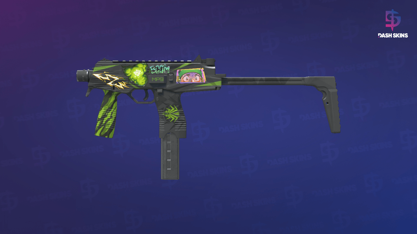 MP9 | Deadly Poison (Minimal Wear) Screenshot Playside