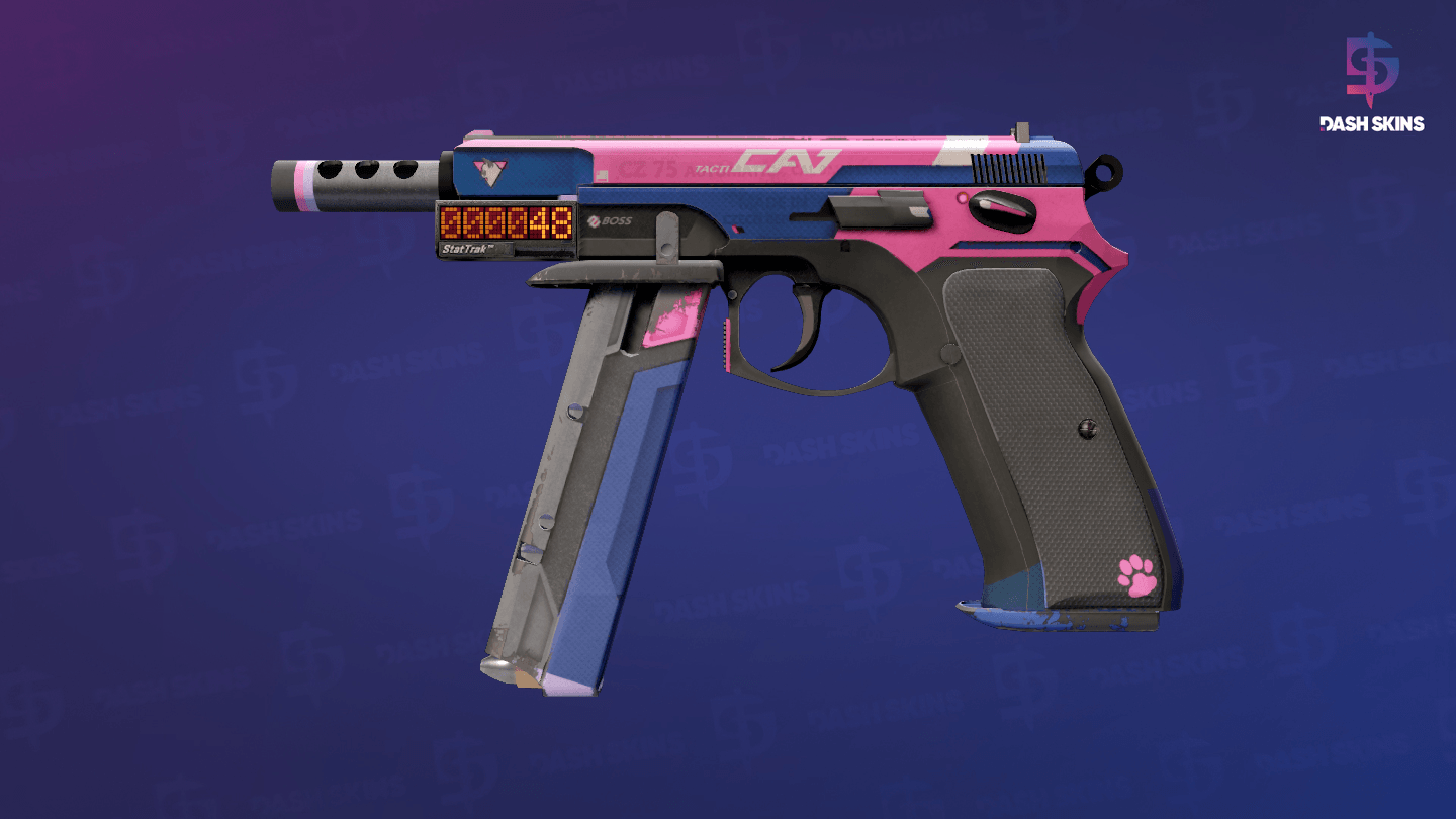 StatTrak™ CZ75-Auto | Tacticat (Field-Tested) Screenshot Playside