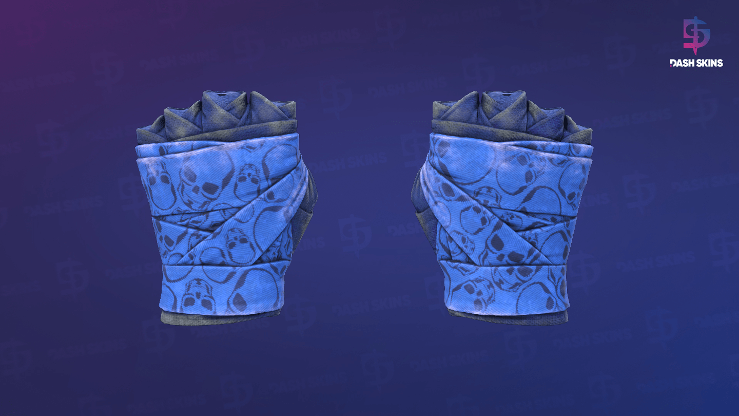 ★ Hand Wraps | Cobalt Skulls (Battle-Scarred) Screenshot Playside