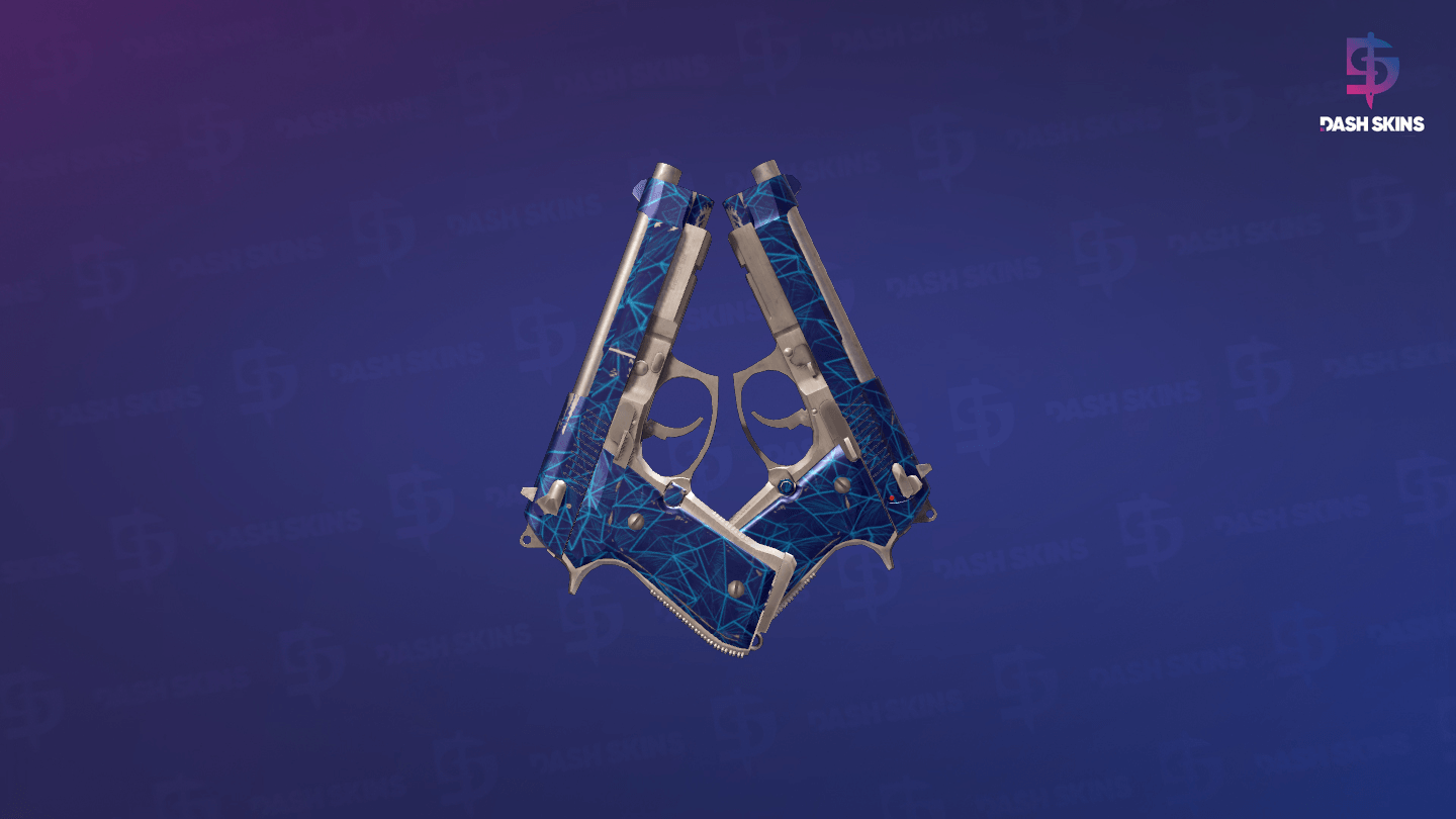 Dual Berettas | Cobalt Quartz (Field-Tested) Screenshot Playside
