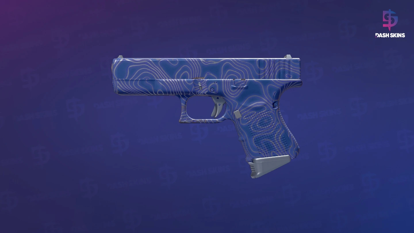 Glock-18 | Ocean Topo (Minimal Wear) Screenshot Playside