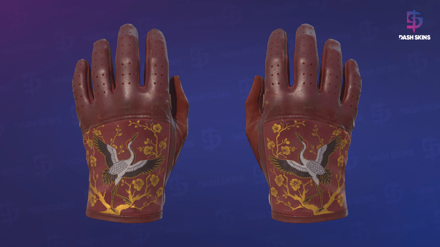 ★ Driver Gloves | Brocade Crane (Field-Tested) Screenshot Playside