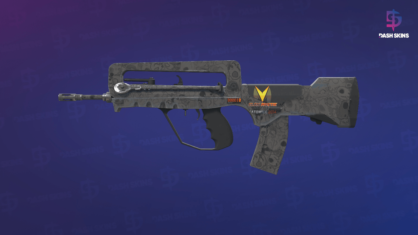 StatTrak™ FAMAS | Doomkitty (Minimal Wear) Screenshot Playside