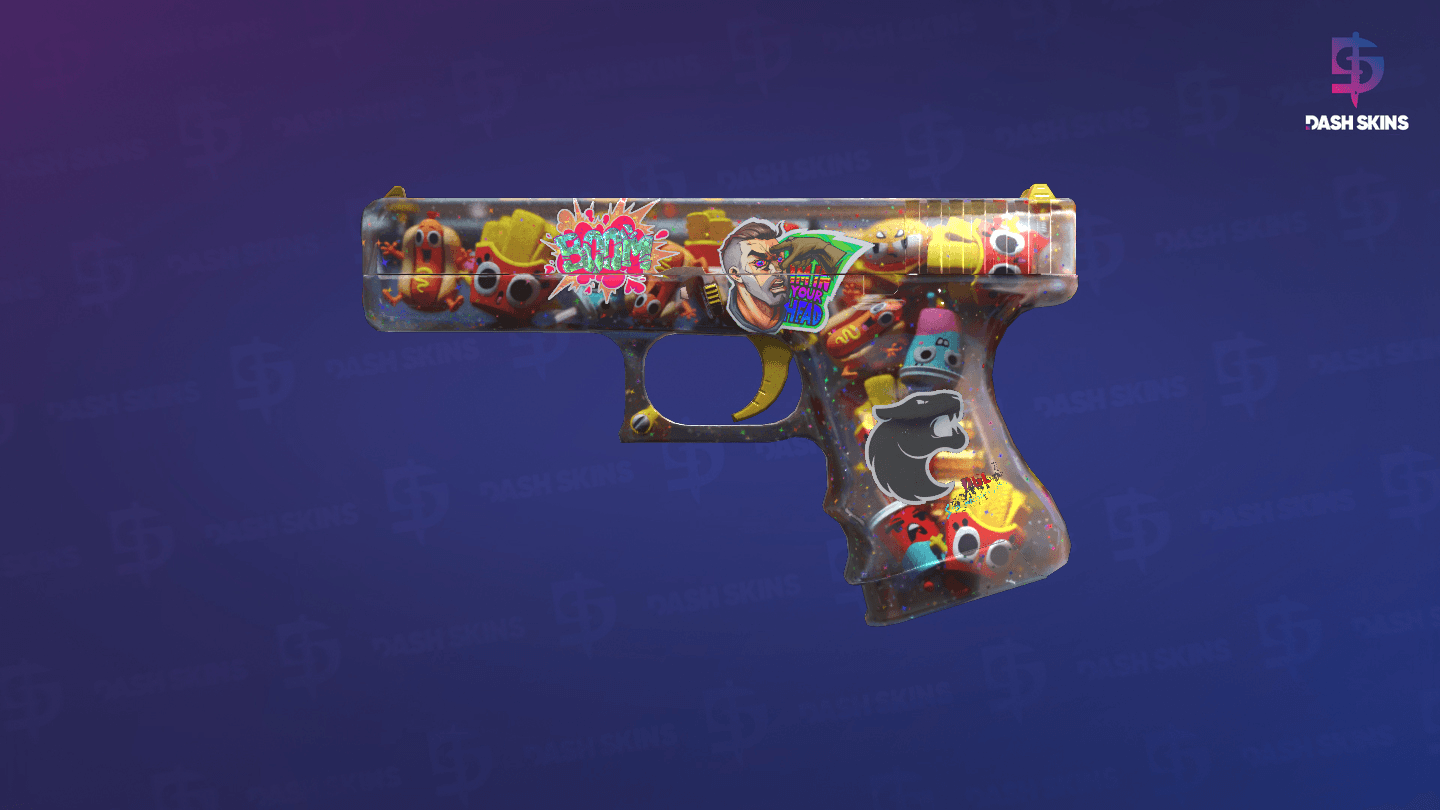 Glock-18 | Snack Attack (Well-Worn) Screenshot Playside
