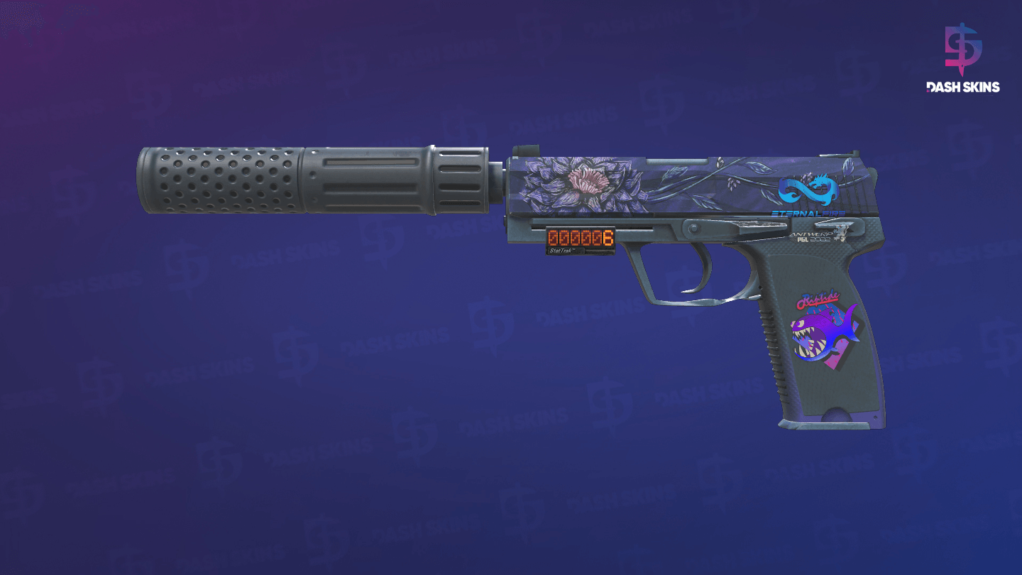 StatTrak™ USP-S | Black Lotus (Minimal Wear) Screenshot Playside