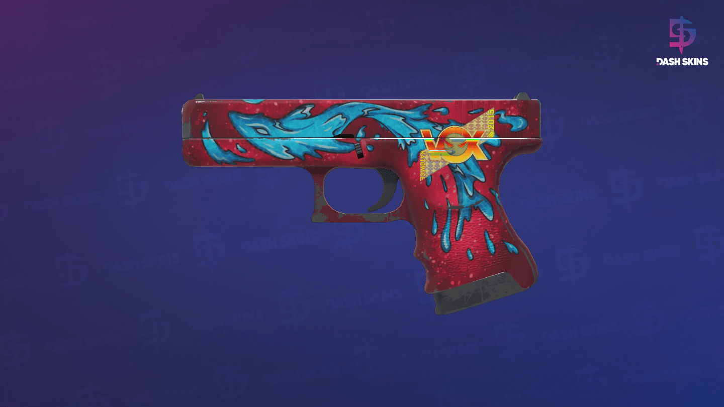 Glock-18 | Water Elemental (Field-Tested) Screenshot Playside