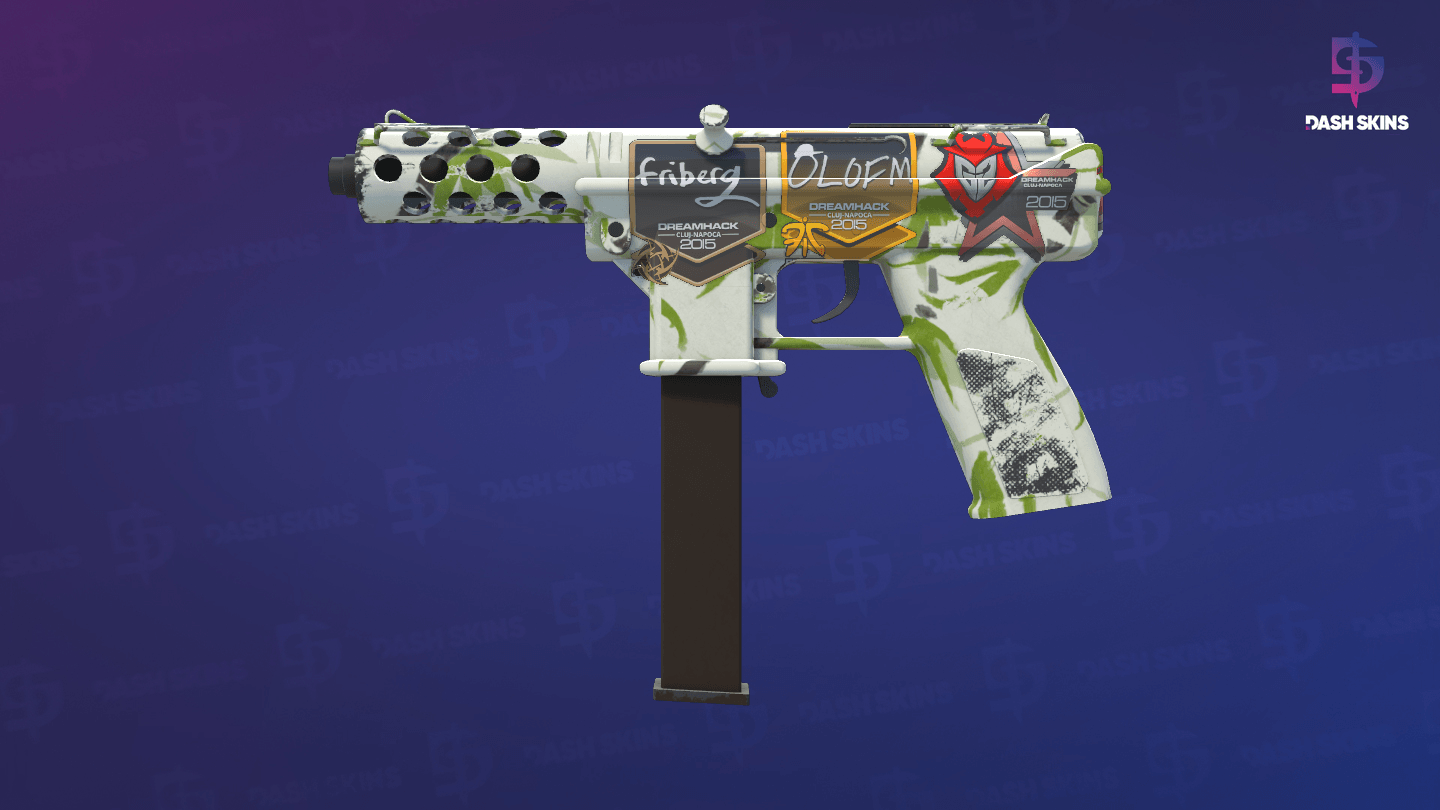 Tec-9 | Bamboo Forest (Minimal Wear) Screenshot Playside