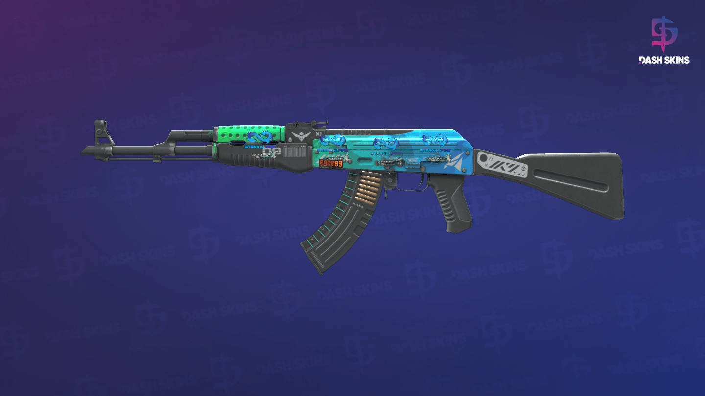StatTrak™ AK-47 | Ice Coaled (Field-Tested) Screenshot Playside