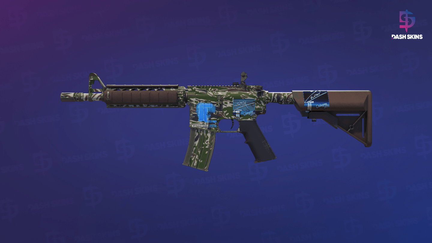 M4A4 | Jungle Tiger (Minimal Wear) Screenshot Playside