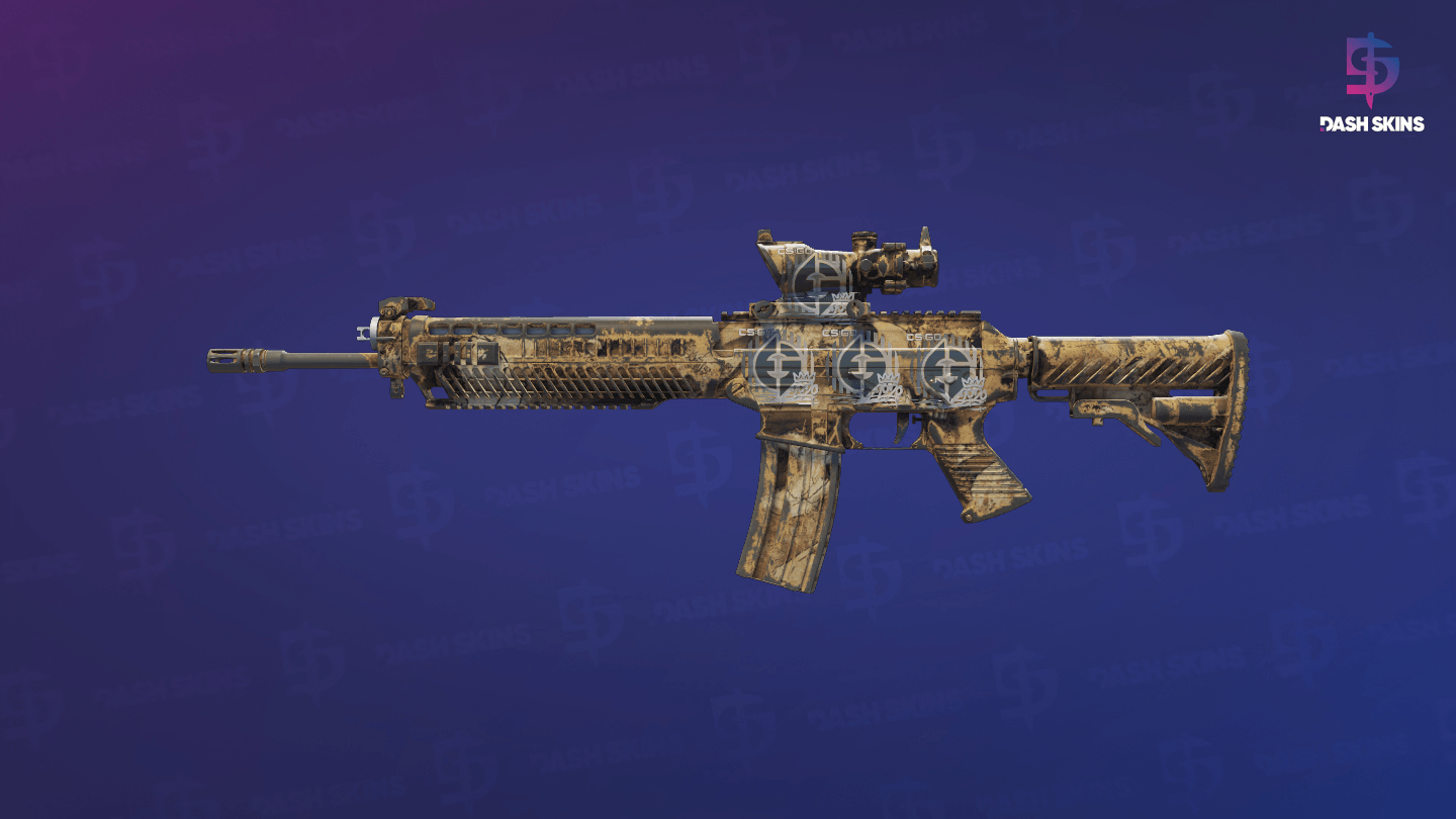 SG 553 | Bleached (Well-Worn) Screenshot Playside