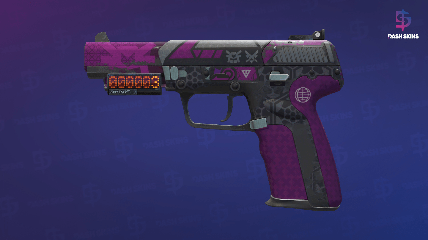 StatTrak™ Five-SeveN | Violent Daimyo (Well-Worn) Screenshot Playside