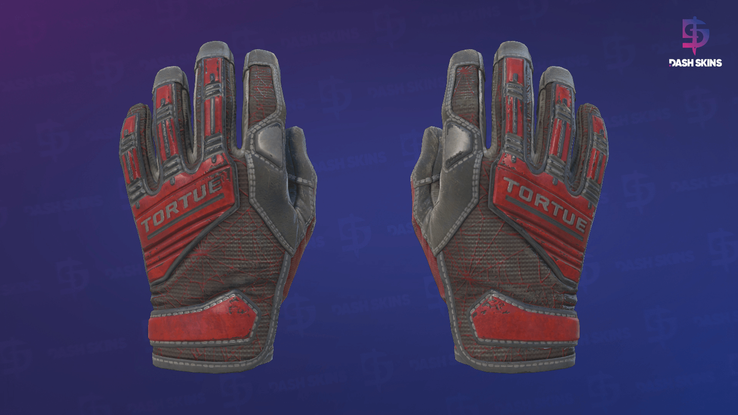 ★ Specialist Gloves | Crimson Web (Well-Worn) Screenshot Playside