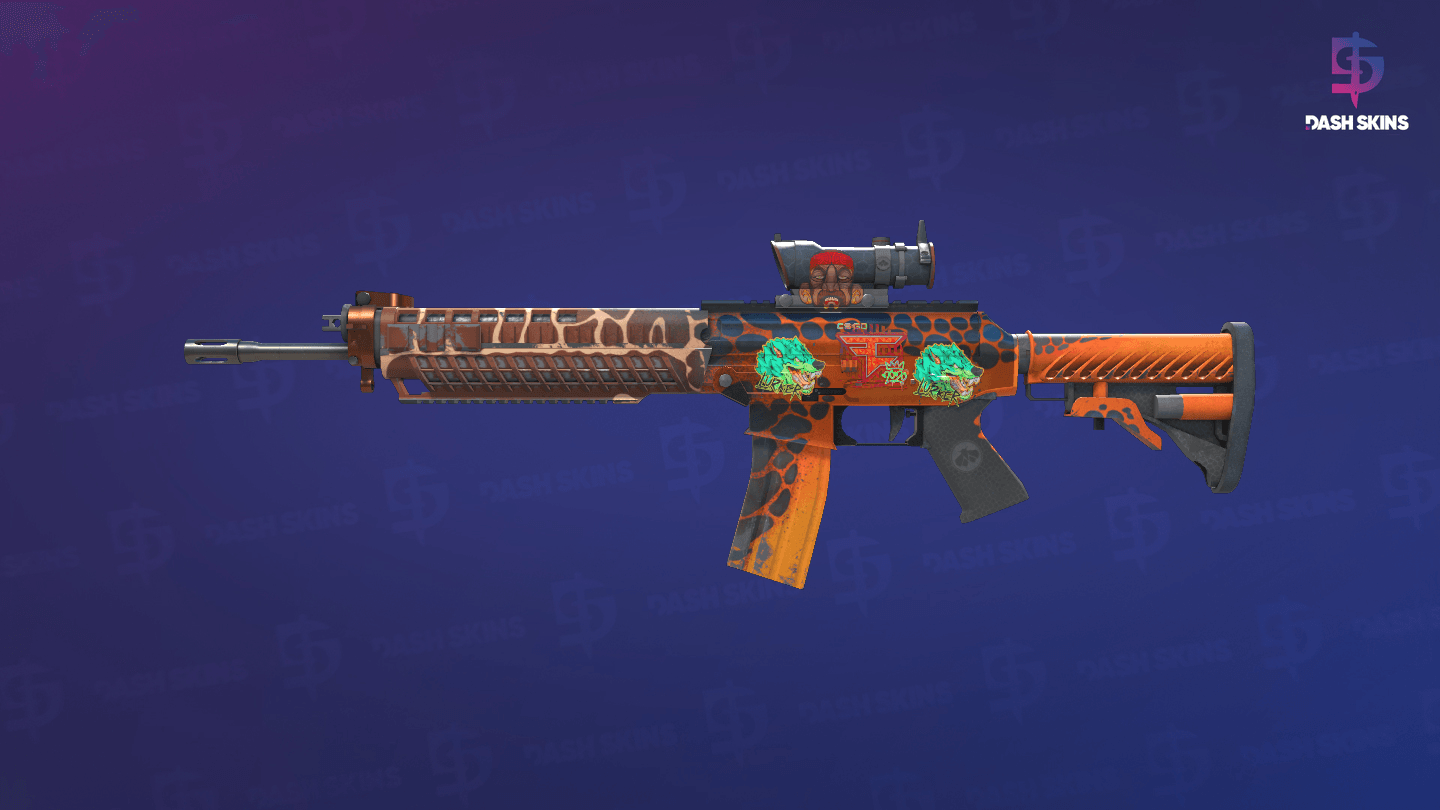 SG 553 | Tiger Moth (Minimal Wear) Screenshot Playside