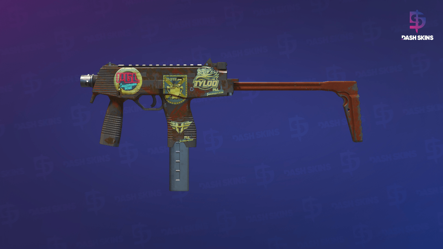 Souvenir MP9 | Slide (Well-Worn) Screenshot Playside