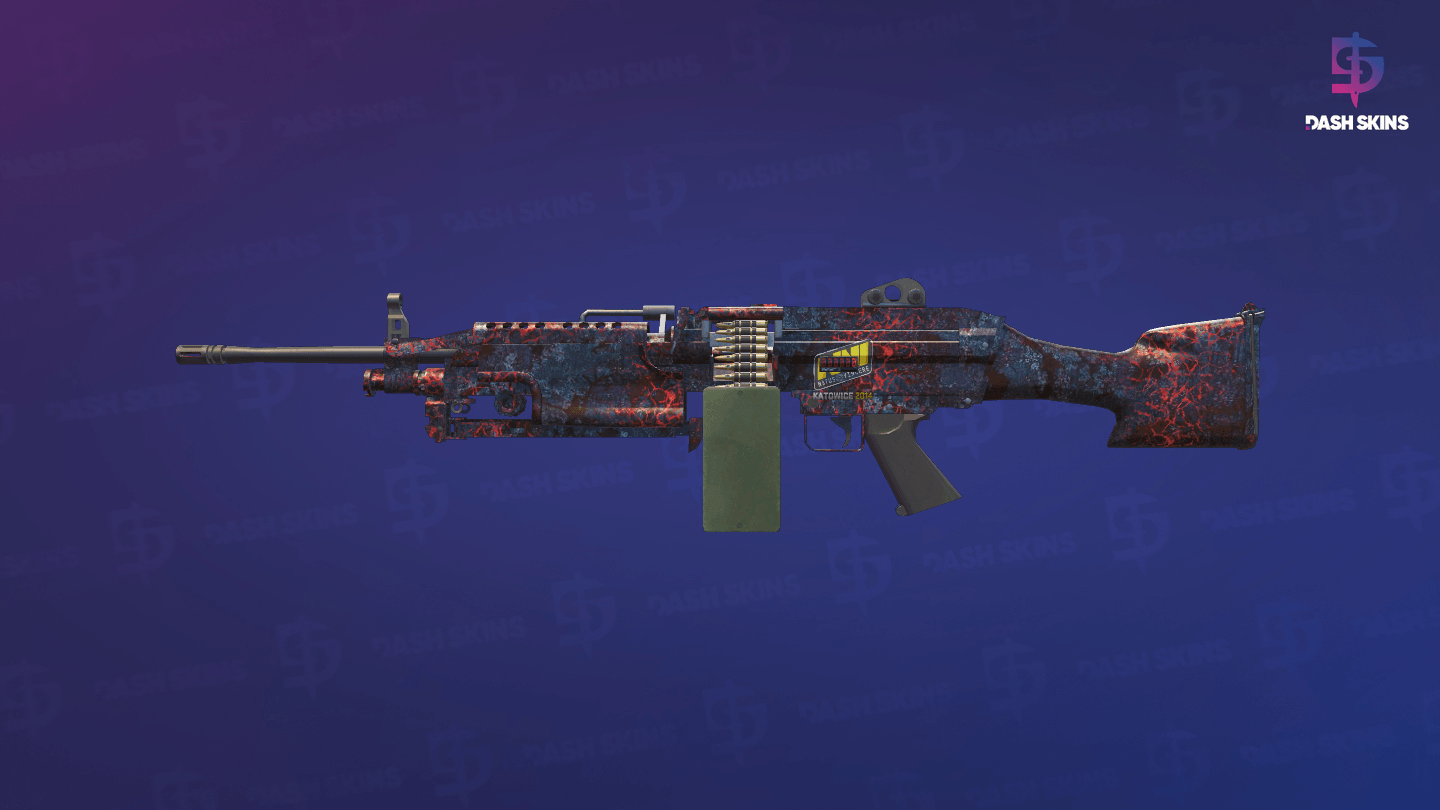 StatTrak™ M249 | Magma (Field-Tested) Screenshot Playside