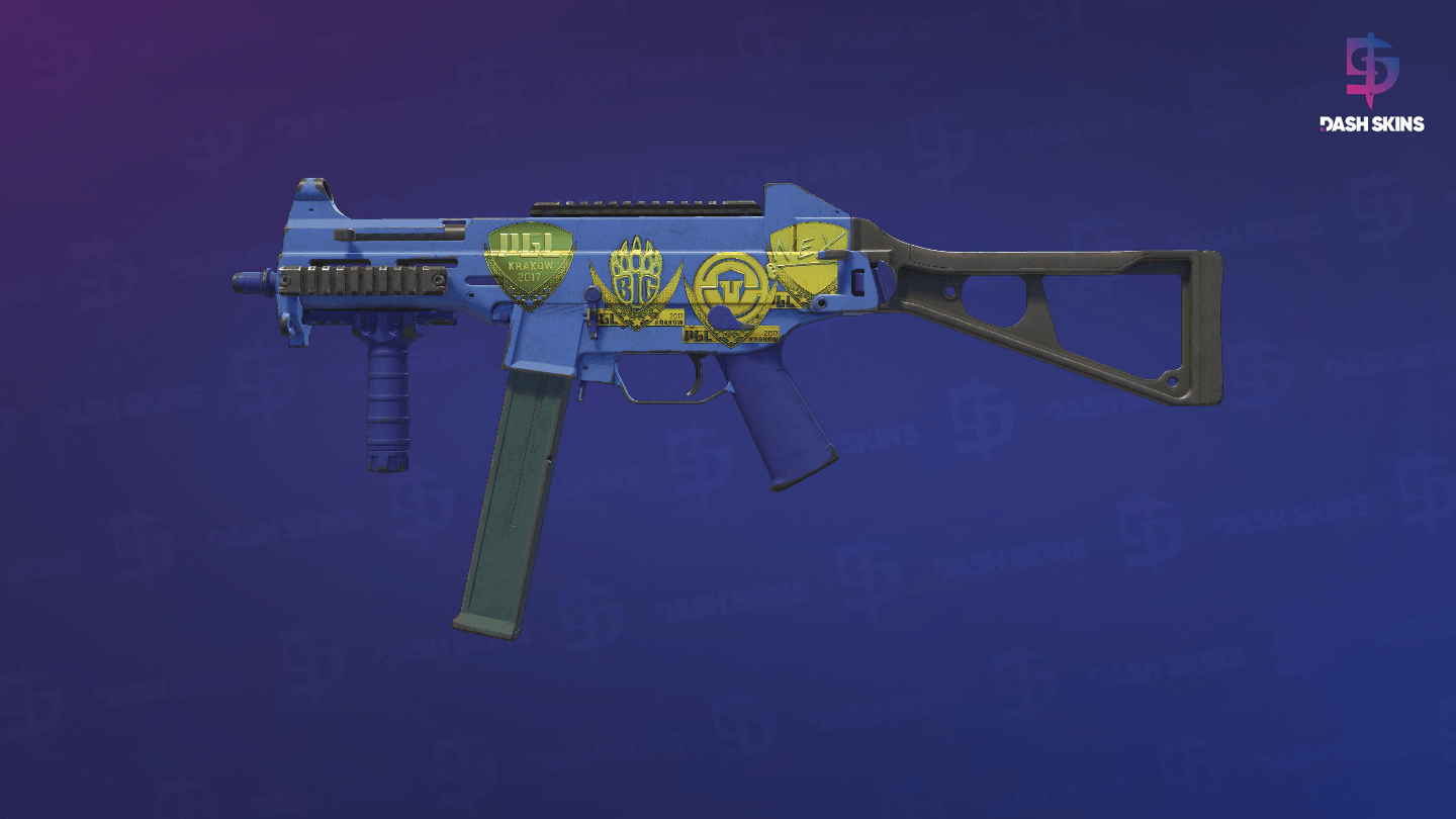 Souvenir UMP-45 | Indigo (Field-Tested) Screenshot Playside