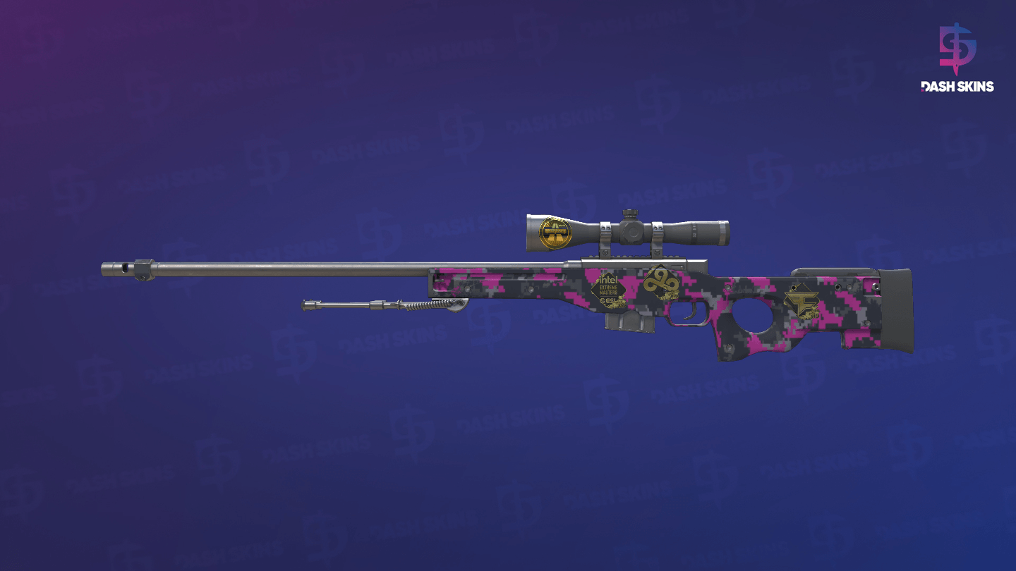 Souvenir AWP | Pink DDPAT (Minimal Wear) Screenshot Playside