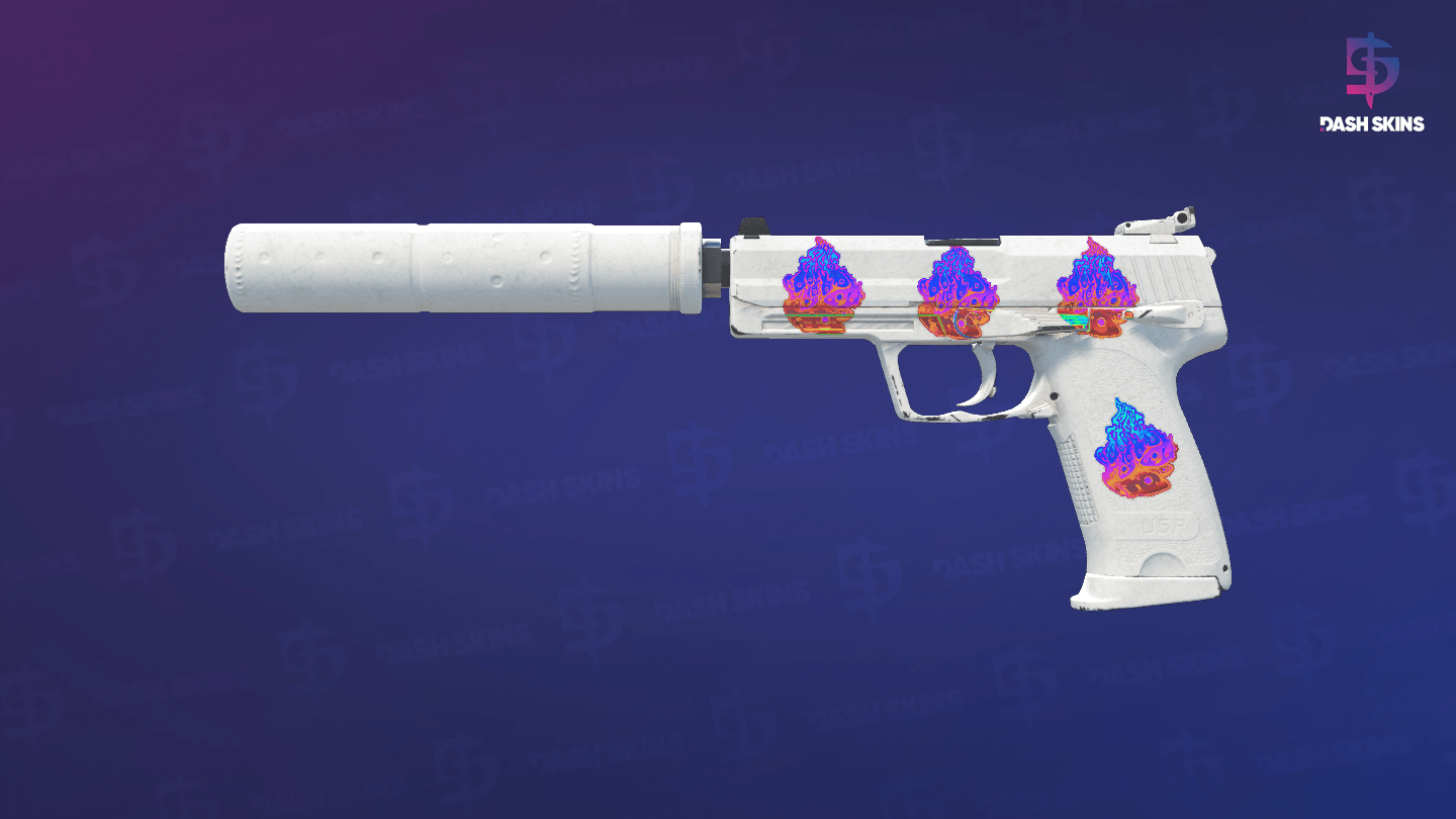 USP-S | Whiteout (Minimal Wear) Screenshot Playside